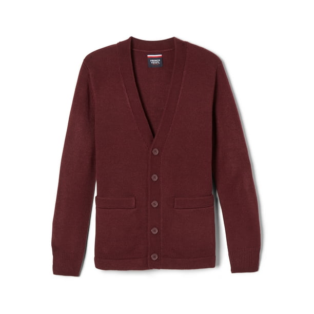French Toast Boys Big Anti-Pill V-Neck Cardigan Sweater